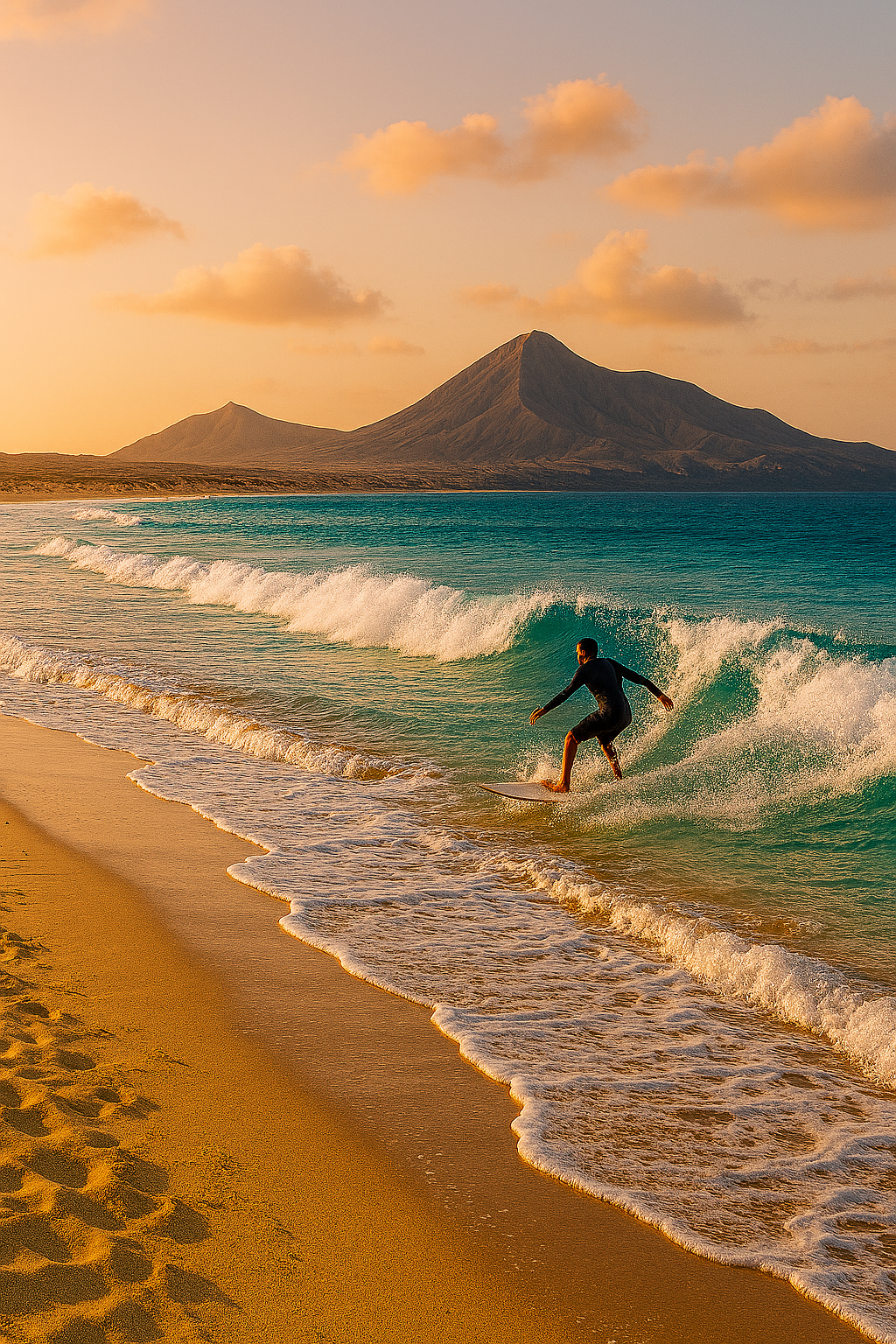 Fuerteventura seen from the ocean